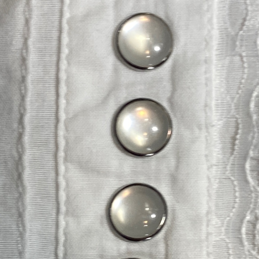 Scully White Button-Down Women's Shirt Lace Pearl… - image 8